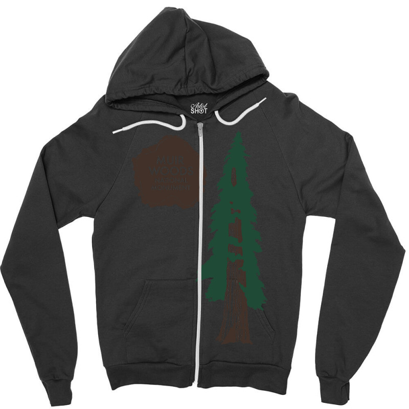 Muir Woods Zipper Hoodie | Artistshot