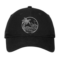 Beach View Mountain Vibes Adjustable Cap | Artistshot