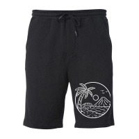 Beach View Mountain Vibes Fleece Short | Artistshot