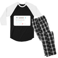 Busy Thinking About Girls Men's 3/4 Sleeve Pajama Set | Artistshot