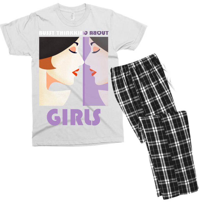 Busy Thinking About Girls Men's T-shirt Pajama Set | Artistshot