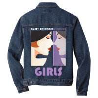 Busy Thinking About Girls Men Denim Jacket | Artistshot