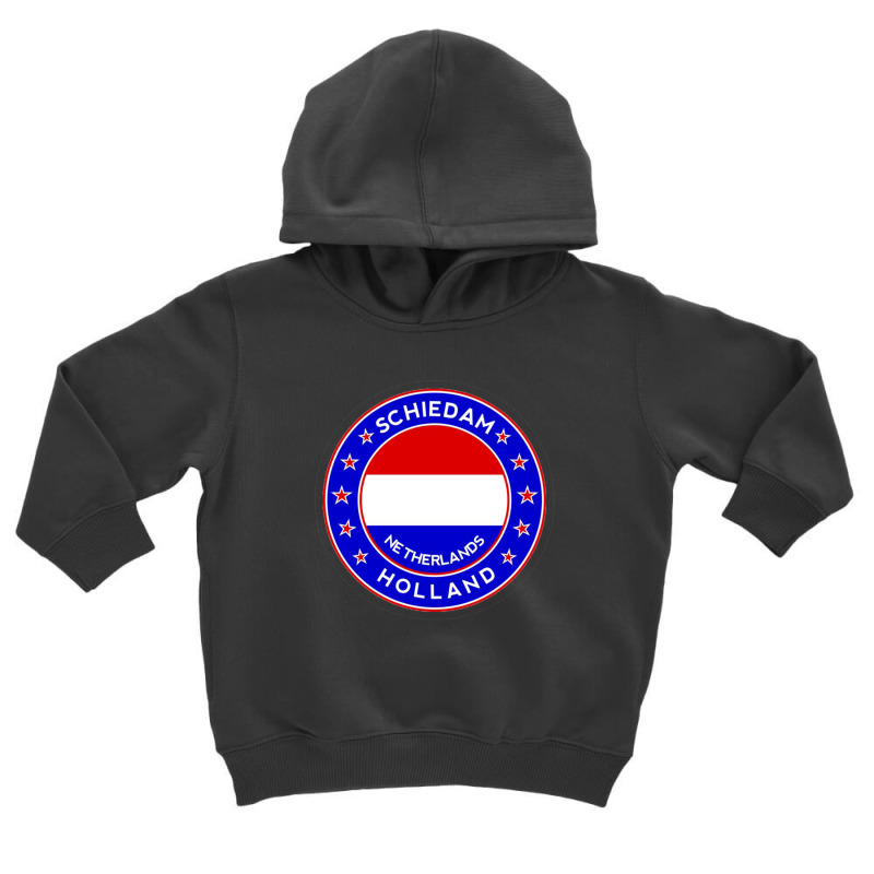 Amsterdam Flag Andquot Amstrdmandquot Circle 3 Black Bg 30997549 Toddler Hoodie by four99 | Artistshot