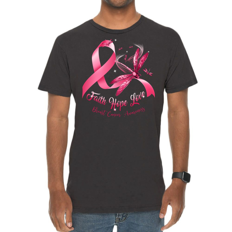 Cancer Awareness Shirt Cancer Woman Breast Cancer Vintage T-shirt | Artistshot