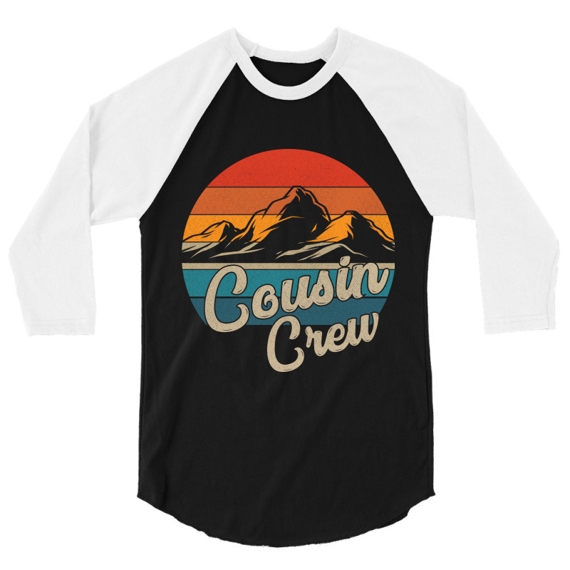 Cousin Crew Camping Outdoor Sunset Summer Camp 3/4 Sleeve Shirt by Kawar001 | Artistshot