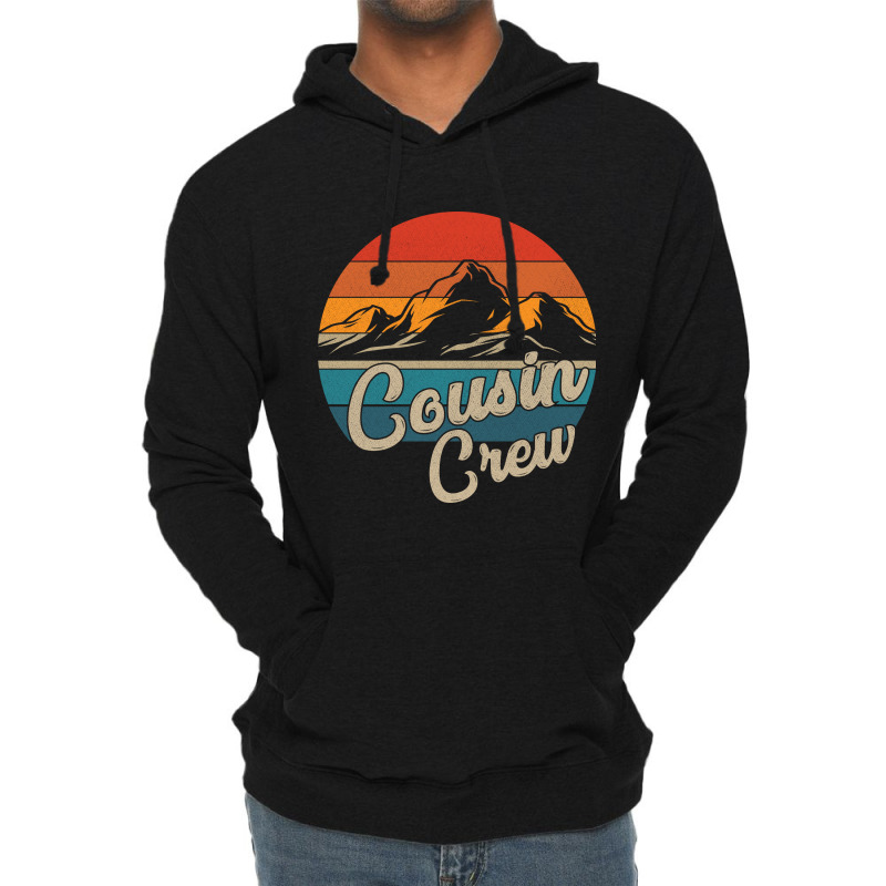 Cousin Crew Camping Outdoor Sunset Summer Camp Lightweight Hoodie by Kawar001 | Artistshot