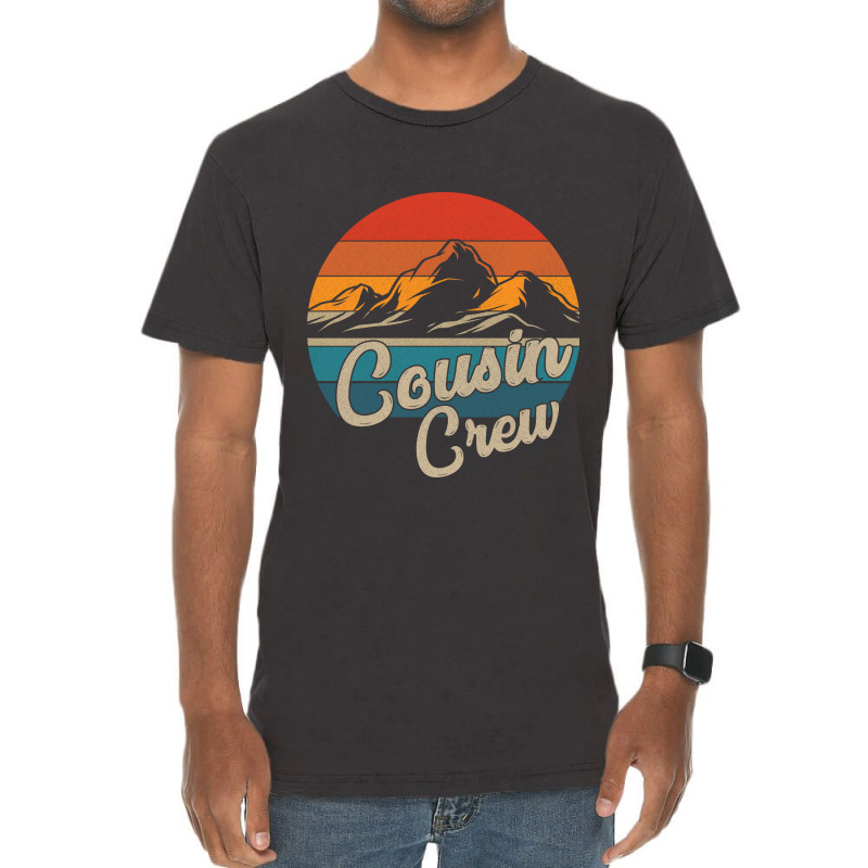 Cousin Crew Camping Outdoor Sunset Summer Camp Vintage T-Shirt by Kawar001 | Artistshot