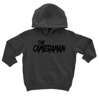 Black   The Camera Man Toddler Hoodie | Artistshot