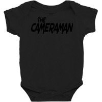 Black   The Camera Man Baby Bodysuit | Artistshot