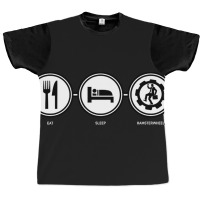 Eat Sleep Hamster Wheel Graphic T-shirt | Artistshot