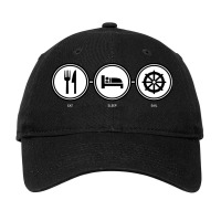 Eat Sleep Sailing Adjustable Cap | Artistshot