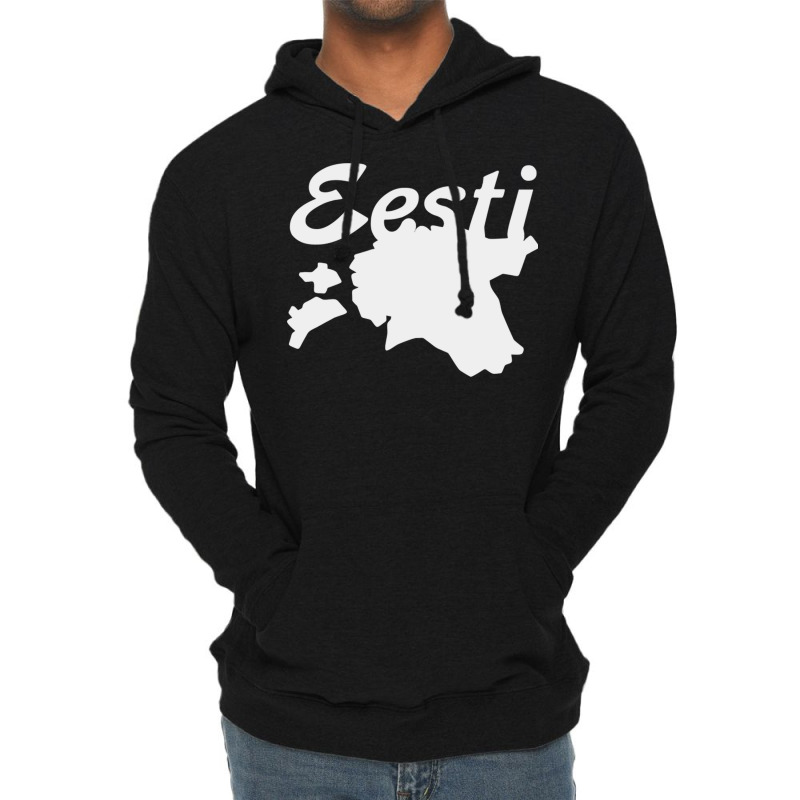 Estonia Country Map Lightweight Hoodie | Artistshot