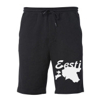 Estonia Country Map Fleece Short | Artistshot