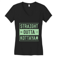 Straight Outta Kottayam  Funny Malayalam Phrases Women's V-neck T-shirt | Artistshot