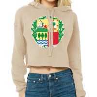 The Basque Country  Retro Flag Vintage Look Design Cropped Hoodie | Artistshot