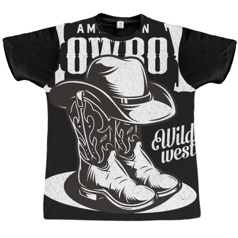 American Cowboy Retro Vintage Graphic T-shirt by Kawar001 | Artistshot