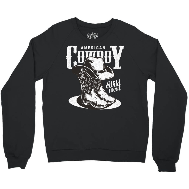 American Cowboy Retro Vintage Crewneck Sweatshirt by Kawar001 | Artistshot