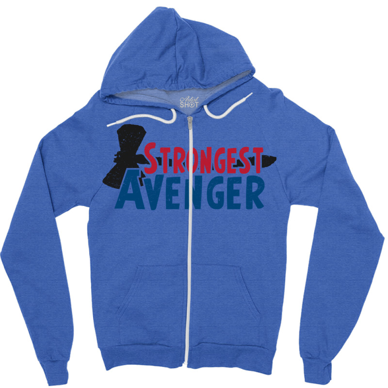 Strongest Hero Zipper Hoodie | Artistshot