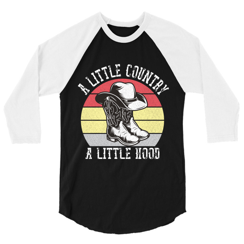 Little Country Little Hood Cowboy Country Music 3/4 Sleeve Shirt by Kawar001 | Artistshot