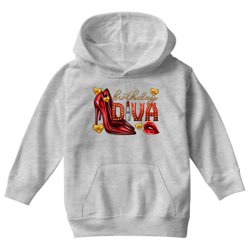 Birthday Diva Youth Hoodie by enoddigitalart@gmail.com | Artistshot