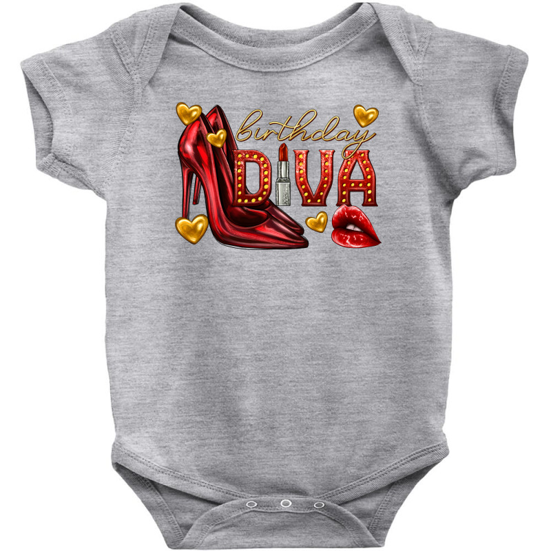 Birthday Diva Baby Bodysuit by enoddigitalart@gmail.com | Artistshot