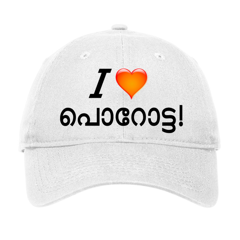 I Love Porotta! Malayalam. Adjustable Cap by JOHN CHAVEZ | Artistshot