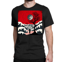 Moon And People Surrealism Art Classic T-shirt | Artistshot