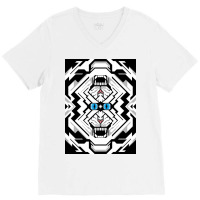 White Tiger Skin Vector V-neck Tee | Artistshot