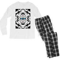 White Tiger Skin Vector Men's Long Sleeve Pajama Set | Artistshot