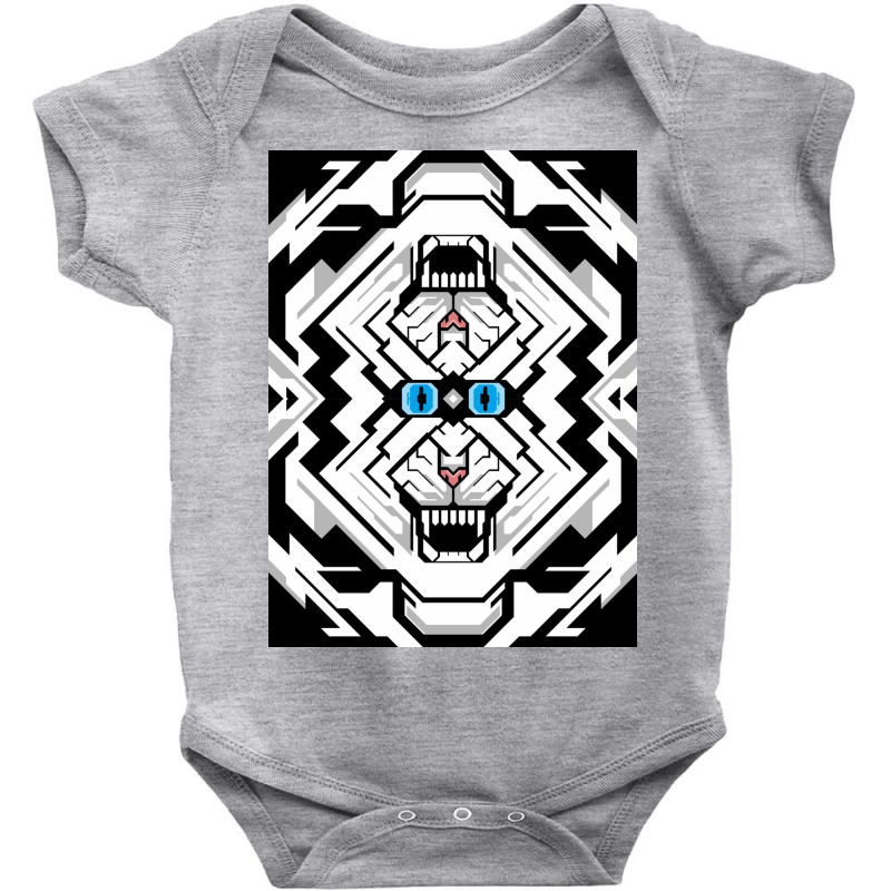 White Tiger Skin Vector Baby Bodysuit | Artistshot