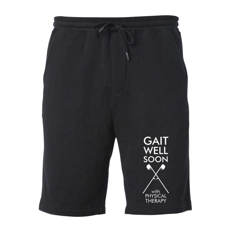 Gait Well Soon With Physical Therapy Fleece Short by RendyArt | Artistshot