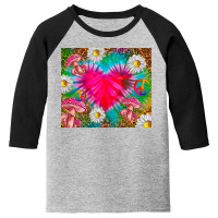 Hippie Tie Dye Heart Tumbler Youth 3/4 Sleeve | Artistshot