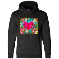 Hippie Tie Dye Heart Tumbler Champion Hoodie | Artistshot