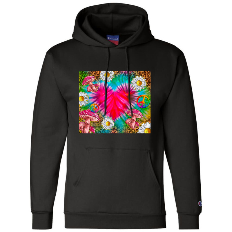 Hippie Tie Dye Heart Tumbler Champion Hoodie | Artistshot