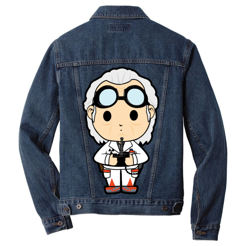 Doc Brown Chibi Men Denim Jacket by ancapdowask | Artistshot