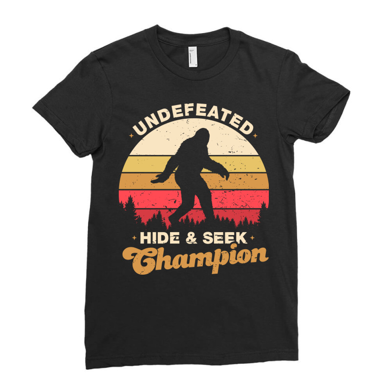 Hide And Seek Champion Undefeated 2 Ladies Fitted T-Shirt by ilmania | Artistshot