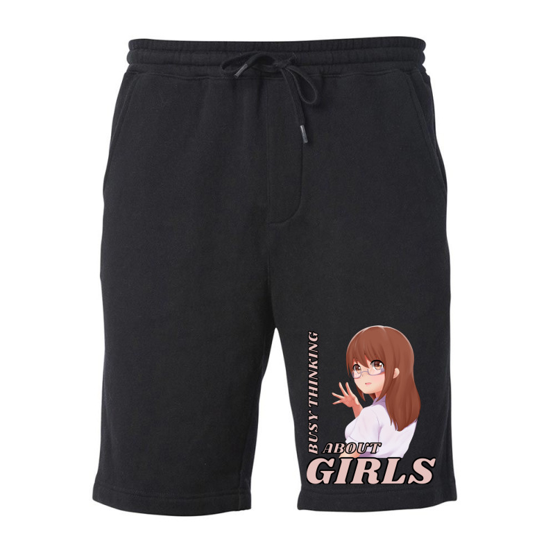 Busy Thinking About Girls Fleece Short | Artistshot