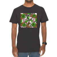 Baseball St. Patrick's Day Clovers With Leopard Tu Vintage T-shirt | Artistshot