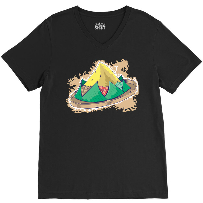 Nasi Tumpeng From Indonesia V-neck Tee | Artistshot