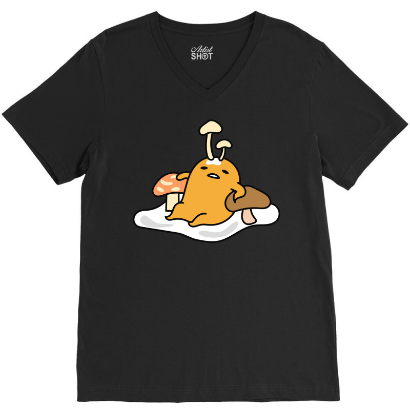 Gudetama Mushrooms V-neck Tee | Artistshot