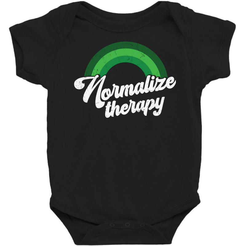 Rainbow Mental Health Normalize Therapy Cool Baby Bodysuit by nhubinhtnut | Artistshot