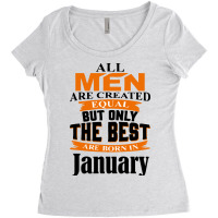 All Men Are Created (january) Women's Triblend Scoop T-shirt | Artistshot