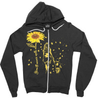 Autism Awareness T  Shirt Sunflower You’ll Never Walk Alone Autism A Zipper Hoodie | Artistshot