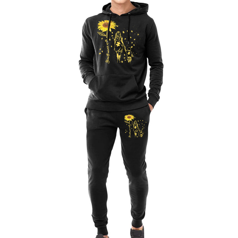 Autism Awareness T  Shirt Sunflower You’ll Never Walk Alone Autism A Hoodie & Jogger set by abigayle98988 | Artistshot