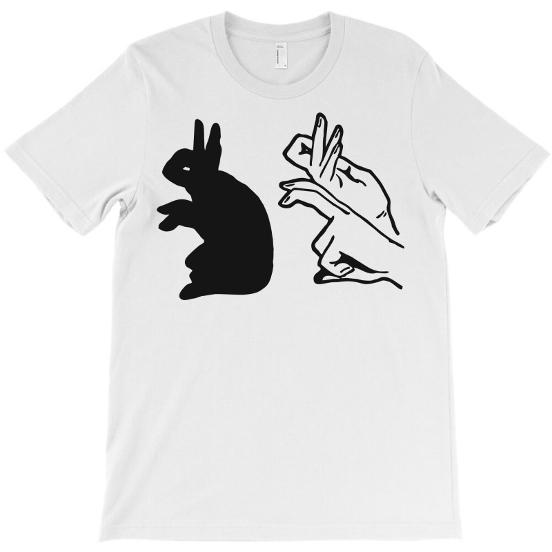 Rabbit Hand Shadow 2 T-shirt | Artistshot