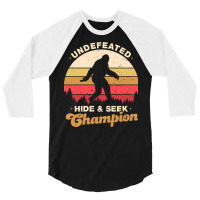 Hide And Seek Champion Undefeated 3/4 Sleeve Shirt | Artistshot