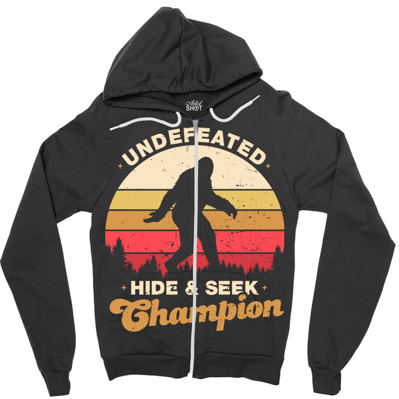 Hide And Seek Champion Undefeated Zipper Hoodie | Artistshot