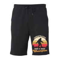 Hide And Seek Champion Undefeated Fleece Short | Artistshot