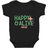 Happy And Alive - Dikline Baby Bodysuit | Artistshot