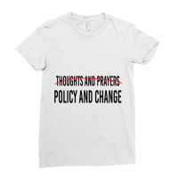 Thoughts And Prayers  (5) Ladies Fitted T-shirt | Artistshot